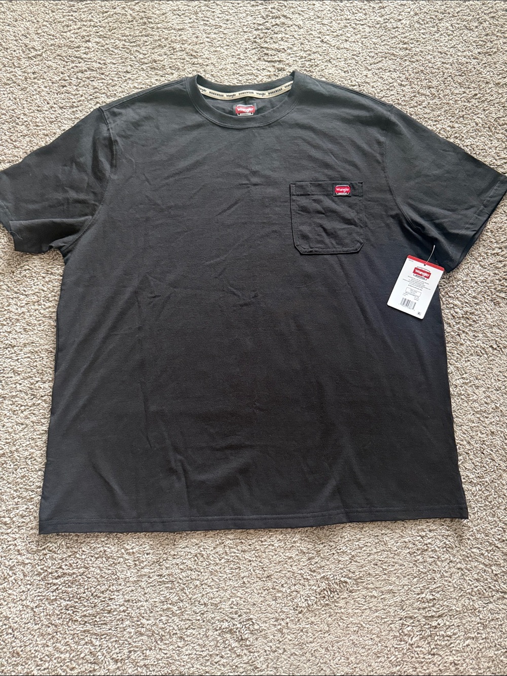 Wrangler Men’s Black Short-Sleeve Pocket Tee